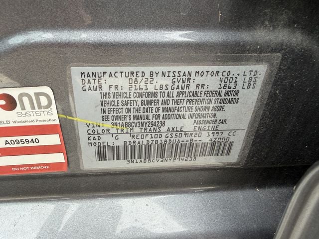 2022 Nissan Sentra SV