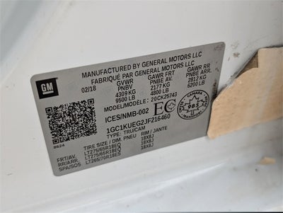 2018 Chevrolet Silverado 2500HD Work Truck