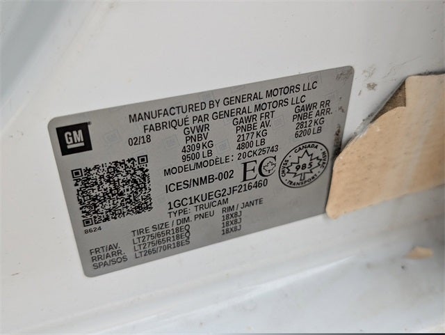 2018 Chevrolet Silverado 2500HD Work Truck