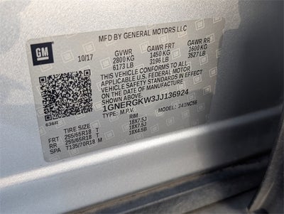 2018 Chevrolet Traverse LT