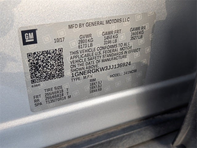 2018 Chevrolet Traverse LT