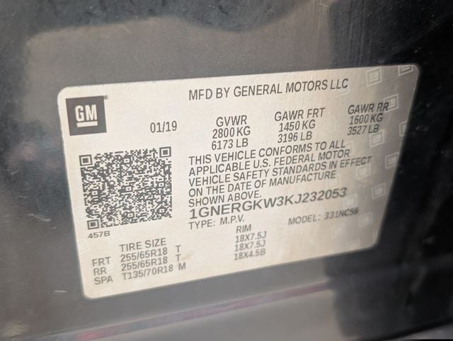 2019 Chevrolet Traverse LT Cloth w/1LT