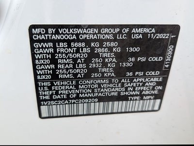 2023 Volkswagen Atlas Cross Sport 2.0T SEL R-Line Black