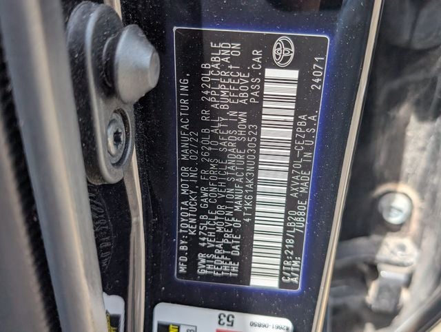 2022 Toyota Camry XSE
