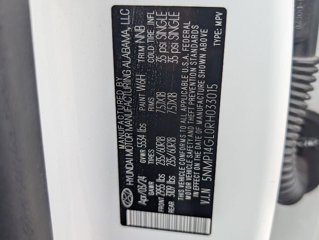 2024 Hyundai Santa Fe SE