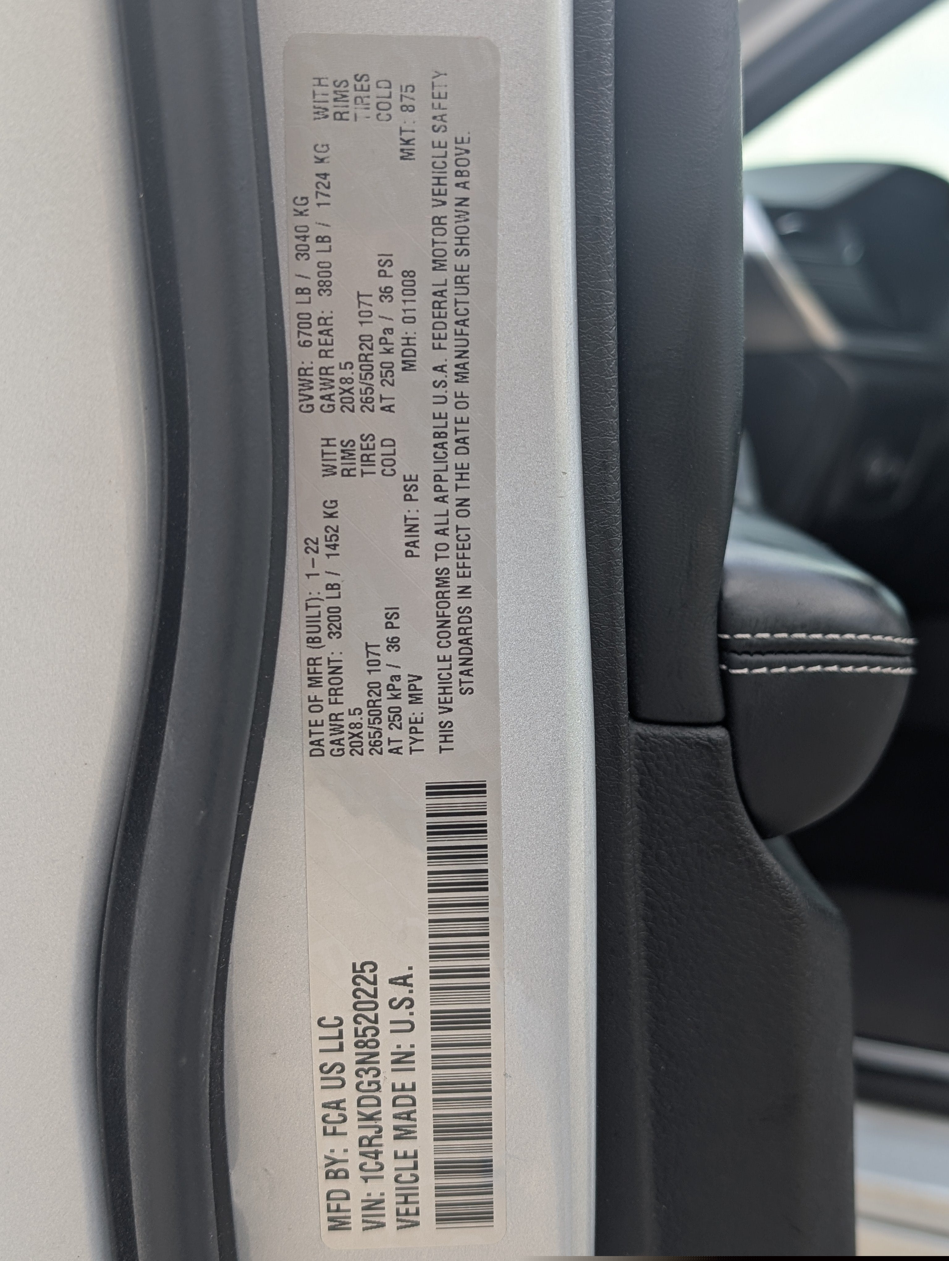 2022 Jeep Grand Cherokee L Overland 4x4