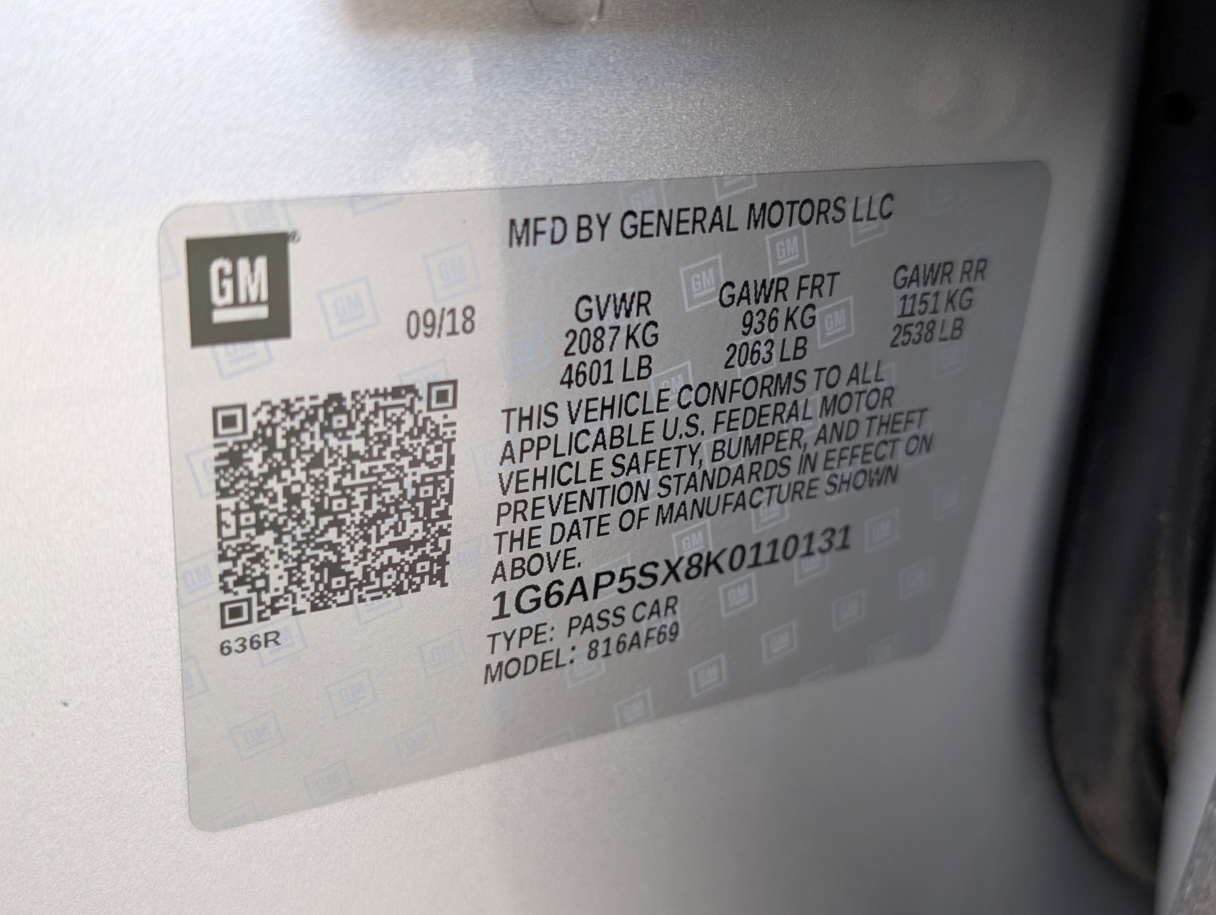 2019 Cadillac CTS RWD