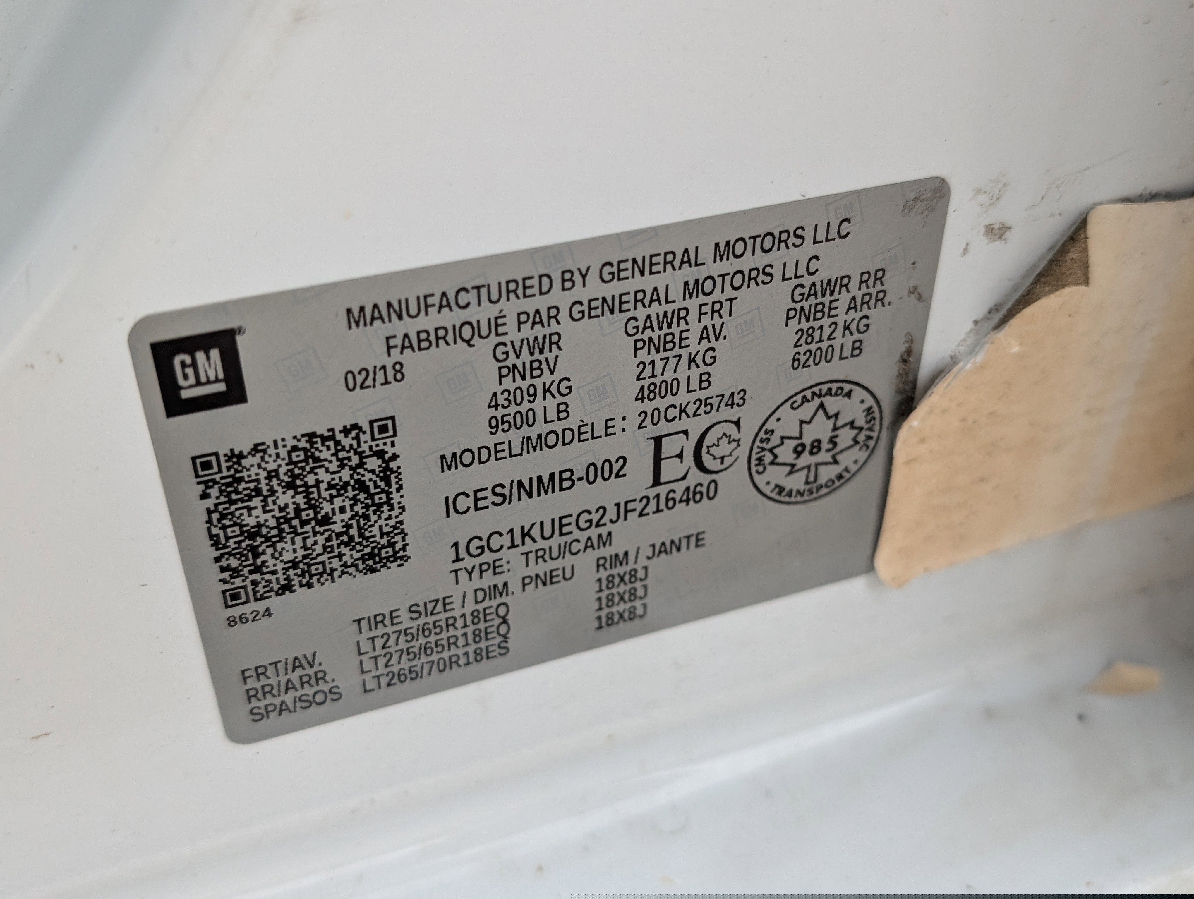 2018 Chevrolet Silverado 2500 HD Work Truck