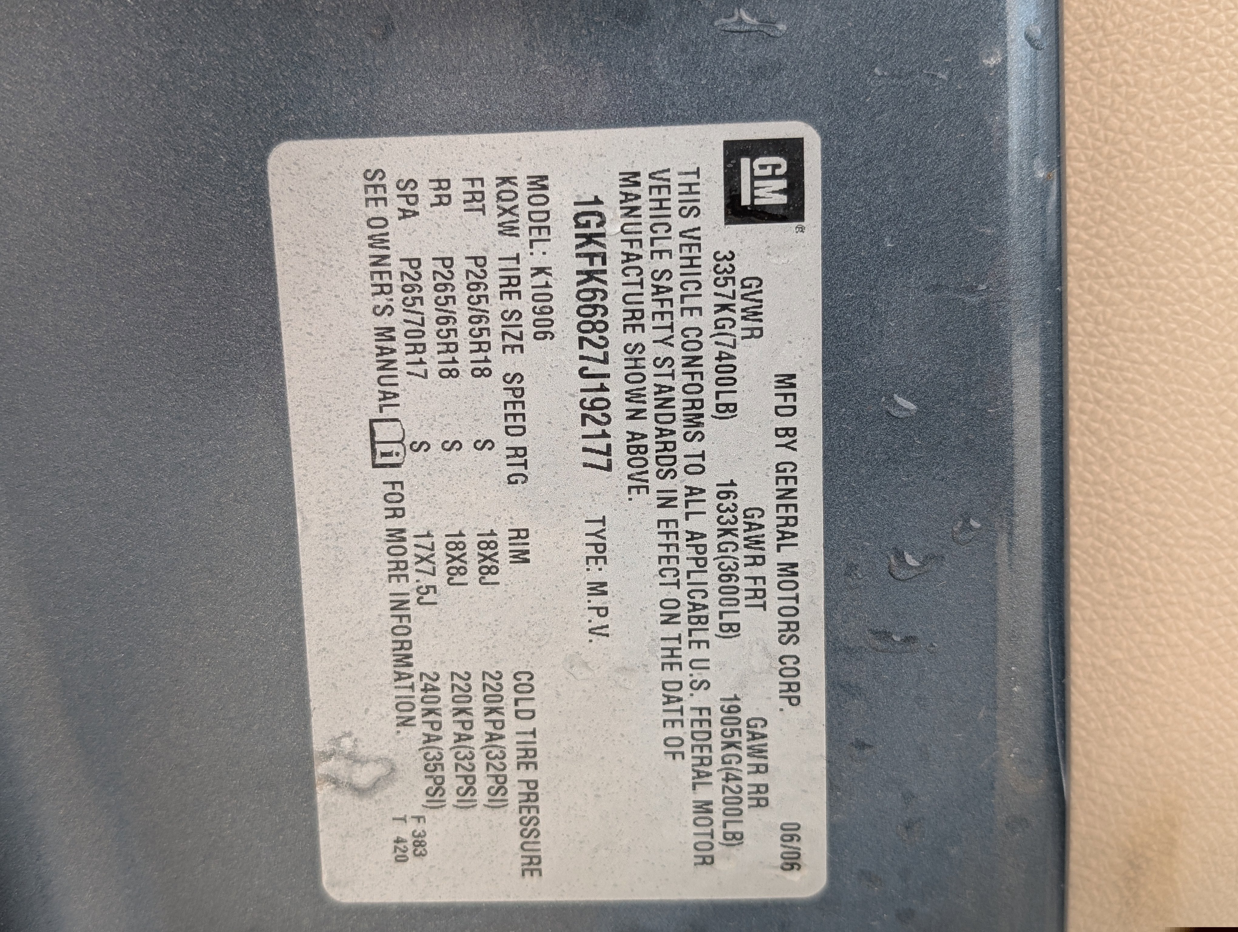 2007 GMC Yukon XL AWD 4dr 1500