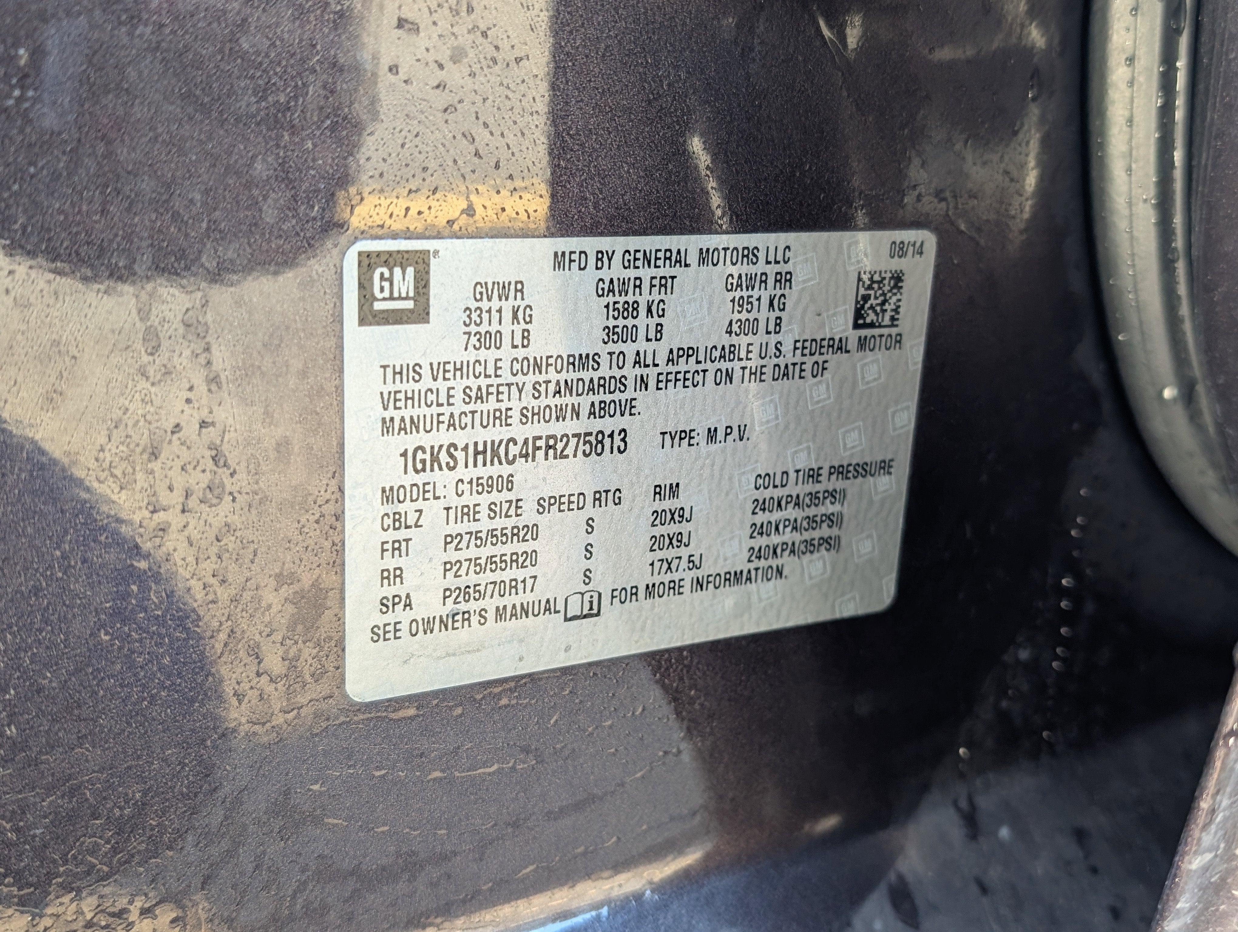 2015 GMC Yukon XL SLT