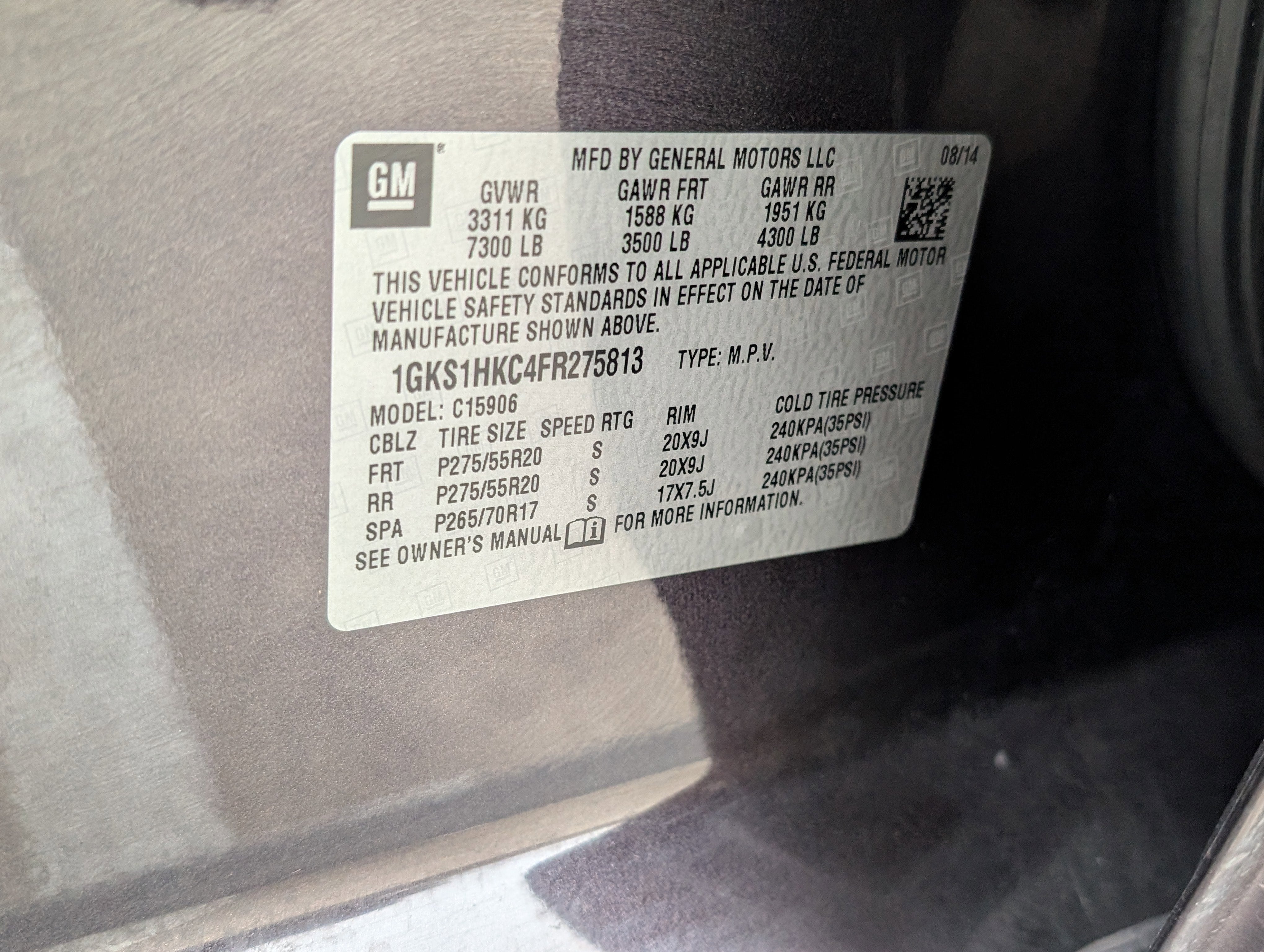 2015 GMC Yukon XL SLT