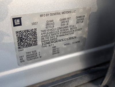 2018 Chevrolet Traverse LT Cloth