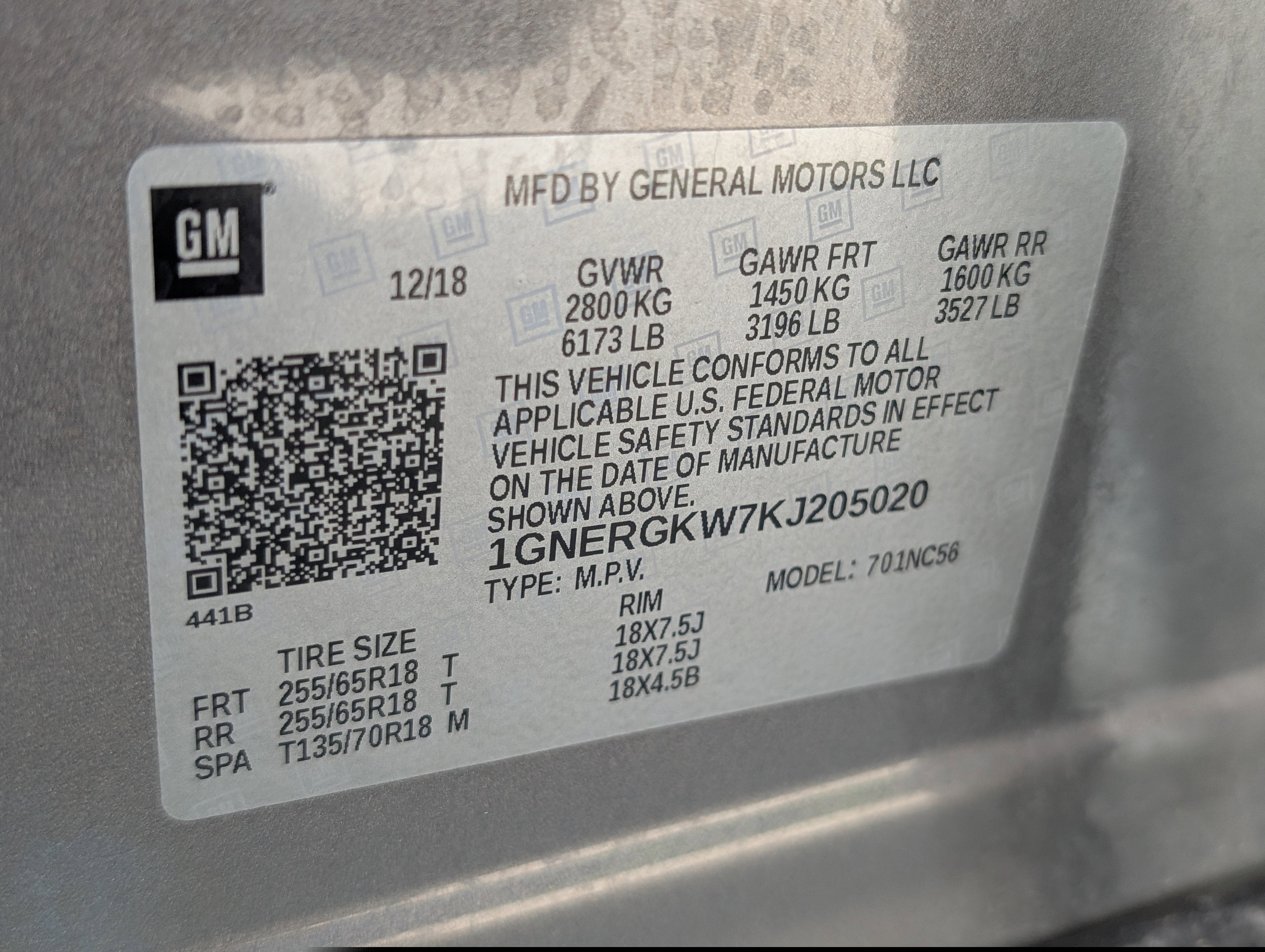 2019 Chevrolet Traverse LT Cloth