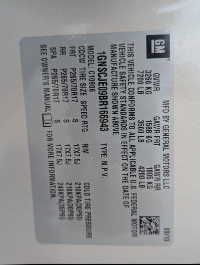 2011 Chevrolet Suburban LT