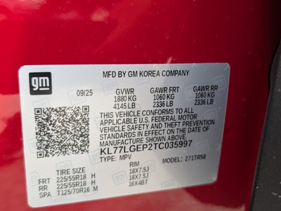 2026 Chevrolet Trax 1RS