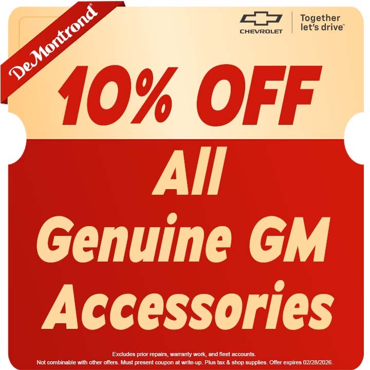 10% Off All Genuine GM Accessories