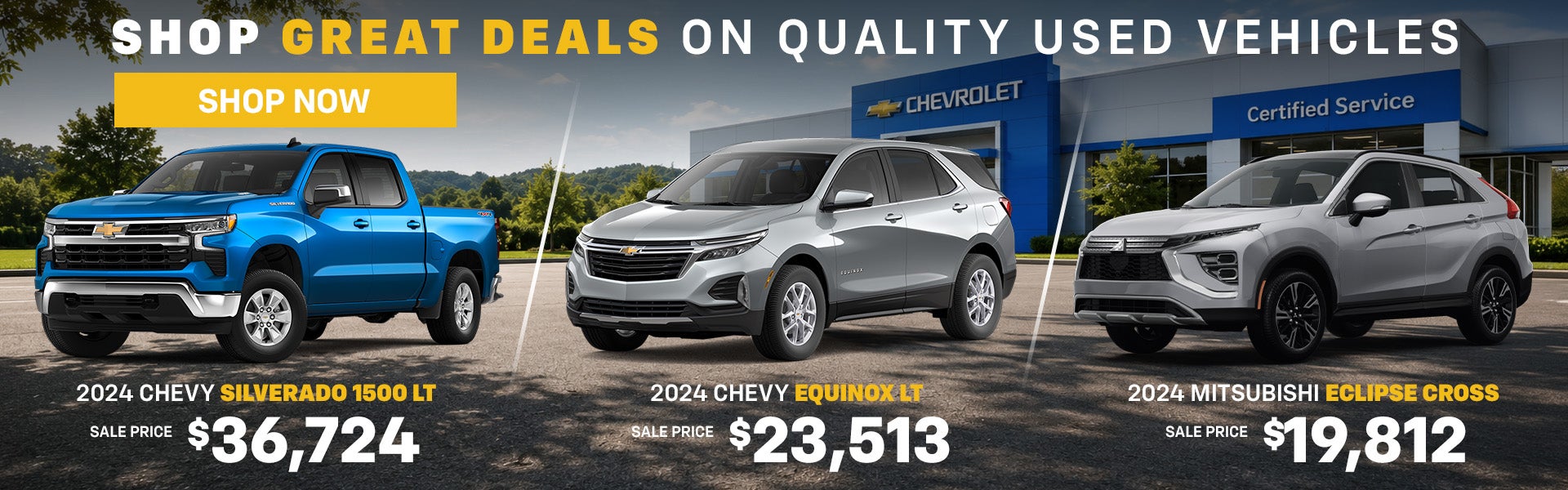 Shop Great Deals on Quality Used Vehicles