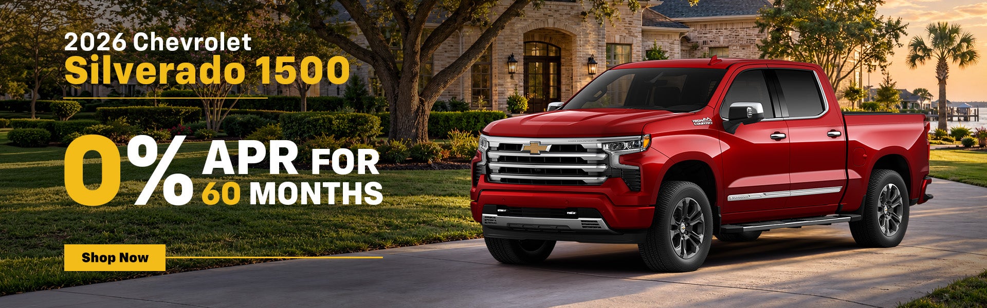 2026 Chevrolet Silverado 1500 0% APR for 60 months