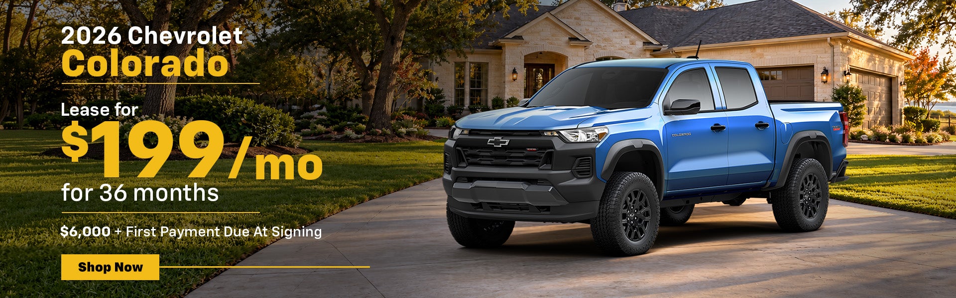 2026 Chevrolet Colorado Lease for $199/mo for 36 months