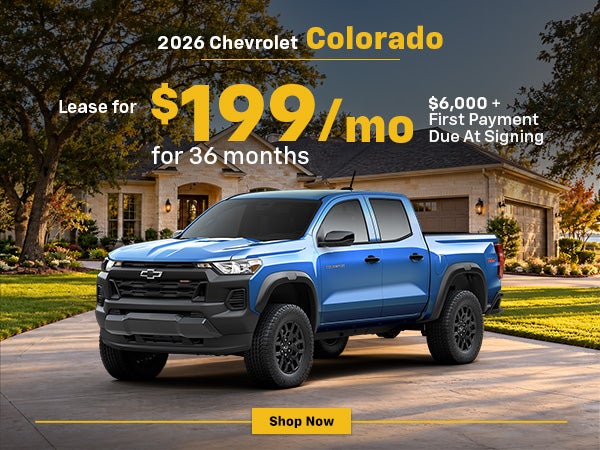2026 Chevrolet Colorado Lease for $199/mo for 36 months